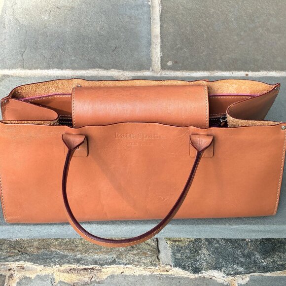 Kate Spade Tan Leather Tote - Picture 5 of 6